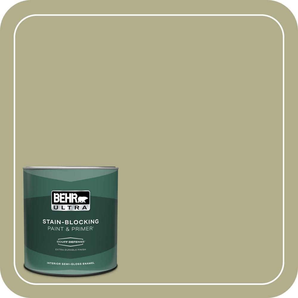 BEHR ULTRA 1 qt. #PPU9-21 Sanctuary Extra Durable Semi-Gloss Enamel Interior Paint & Primer