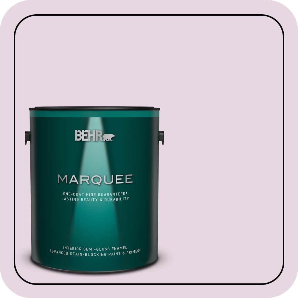 BEHR MARQUEE 1 gal. #CE-03 Unfading Dusk Semi-Gloss Enamel Interior Paint & Primer