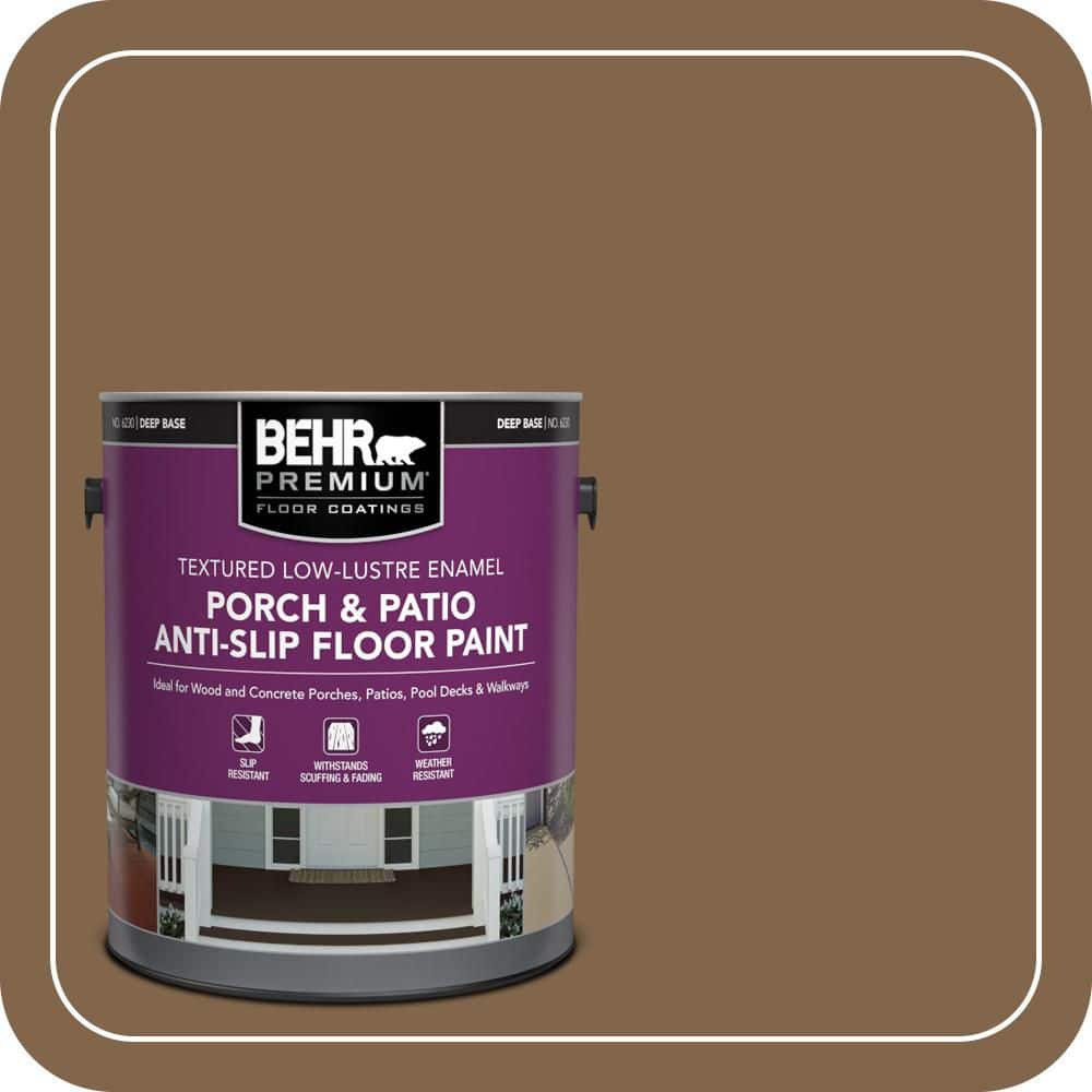 BEHR PREMIUM 1 gal. #SC-109 Wrangler Brown Textured Low-Lustre Enamel Interior/Exterior Porch and Patio Anti-Slip Floor Paint