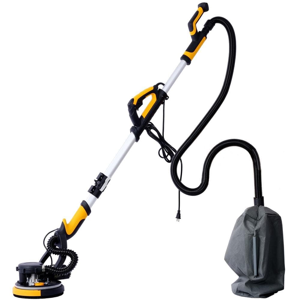 Amucolo 780W Electric Drywall Sander with Vacuum Dust Collection with Variable Speed, LED Light, Extendable and Foldable Handle