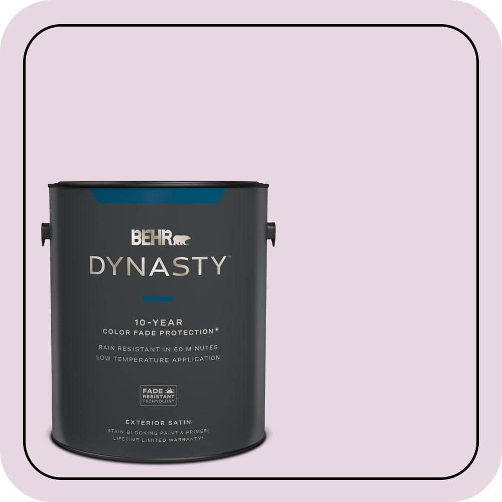 BEHR DYNASTY 1 gal. #CE-03 Unfading Dusk Satin Enamel Exterior Stain-Blocking Paint & Primer