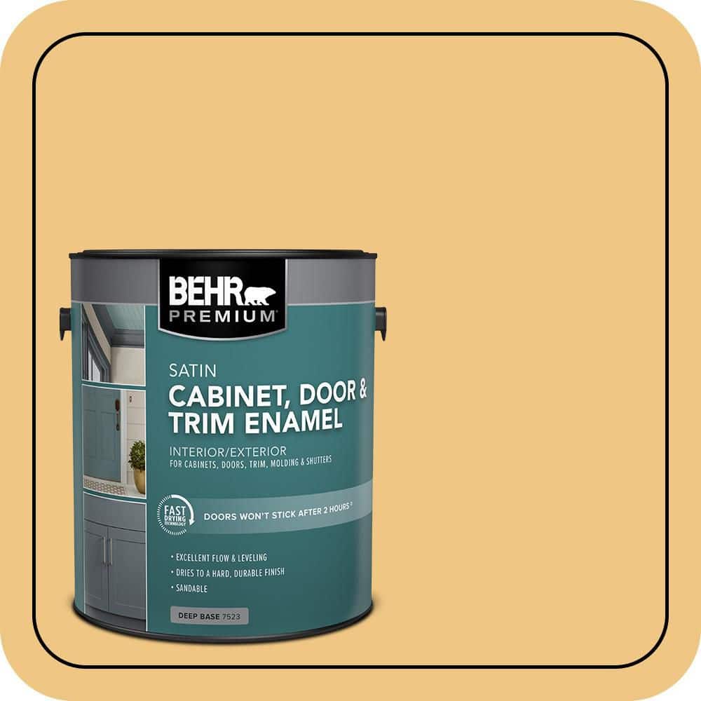 BEHR PREMIUM 1 gal. #M290-4 Garbanzo Paste Satin Enamel Interior/Exterior Cabinet, Door & Trim Paint