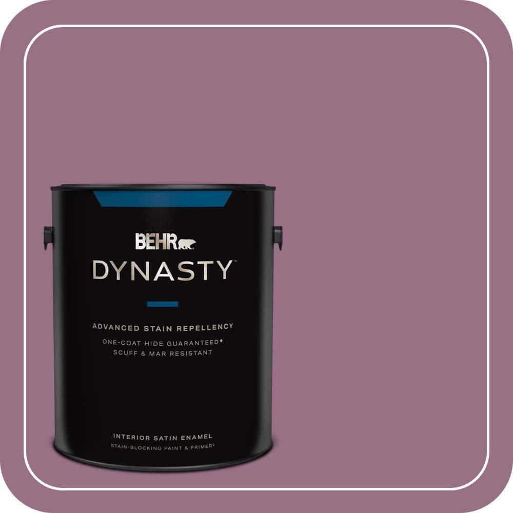 BEHR DYNASTY 1 gal. #690D-6 Meadow Flower Satin Enamel Interior Stain-Blocking Paint & Primer