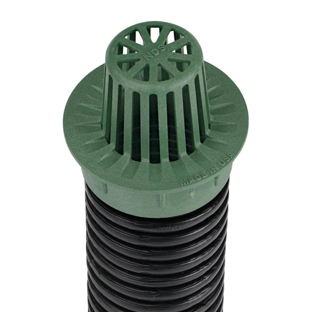NDS 3 in. and 4 in. Combo Plastic Atrium Grate, Green (4)