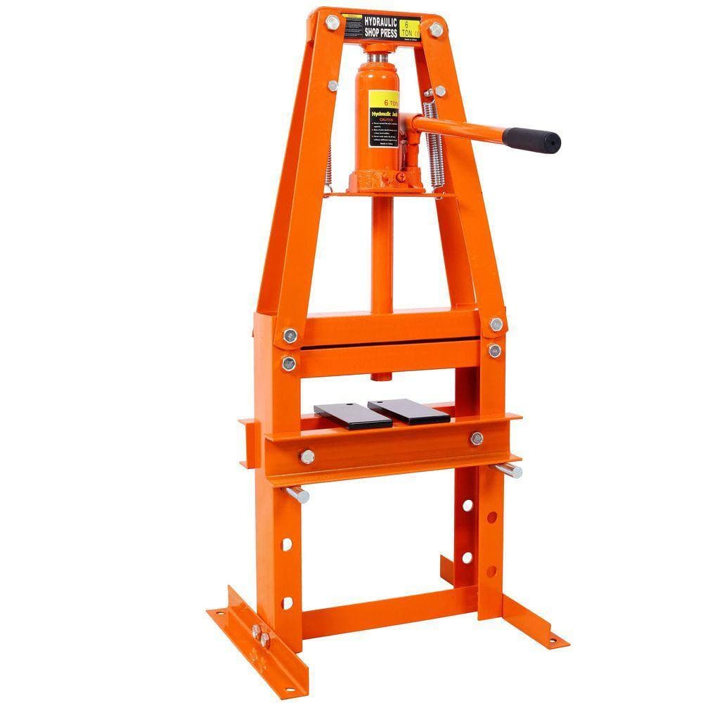 Miscool Ami 6 Ton Hydraulic A-Frame Shop Press with Press Plates Orange (2)