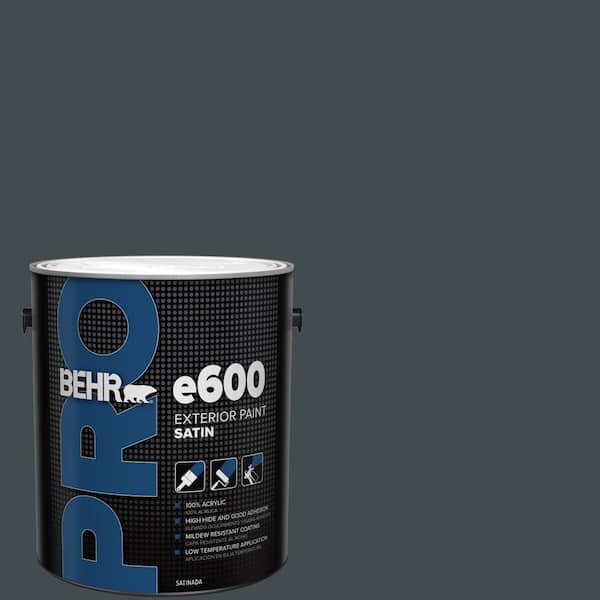 BEHR PRO 1 gal. #730F-7 Black Sable Satin Exterior Paint (2)