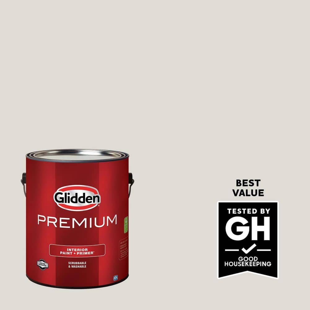 Glidden Premium 1 gal. PPG1006-2 Shark Flat Interior Latex Paint
