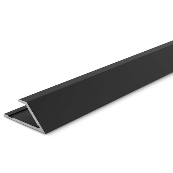 TrimMaster Matte Black 8 mmx 84 in. Aluminum Reducer Floor Transition Strip