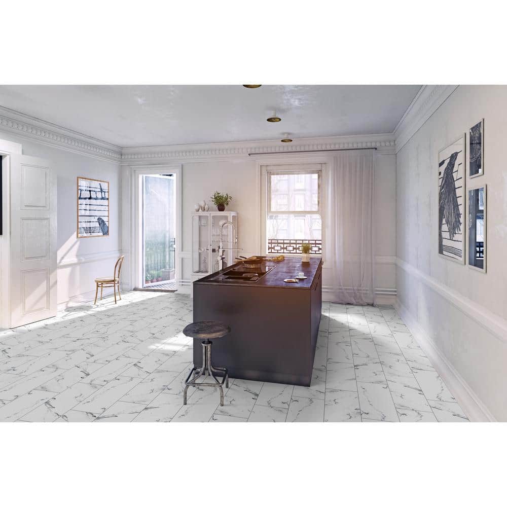 MSI Brillion Aspen Gris 12 in. x 24 in. Matte Ceramic Marble Look Floor and Wall Tile (14 sq. ft. /Case) (3)