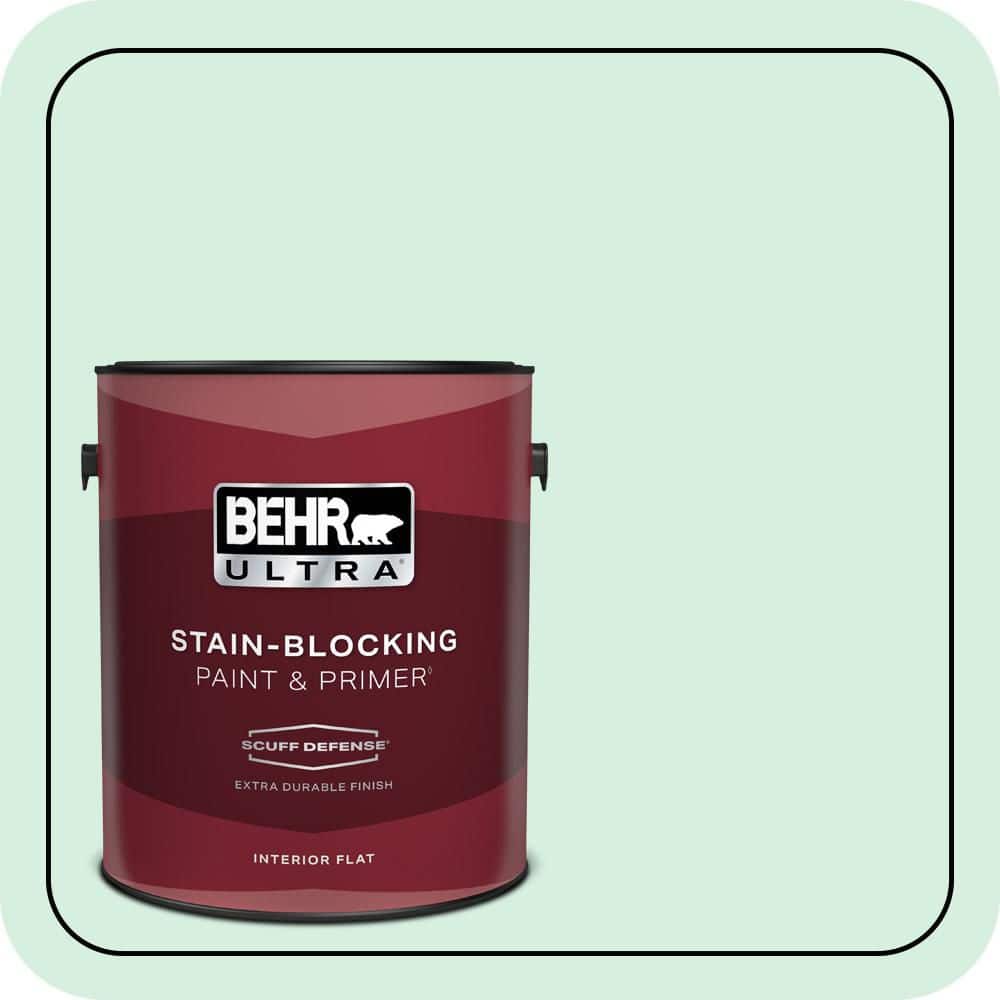 BEHR ULTRA 1 gal. #P410-1 Pondscape Extra Durable Flat Interior Paint & Primer (1)