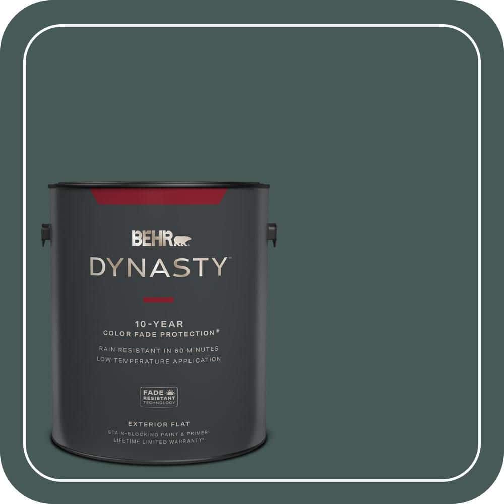 BEHR DYNASTY 1 gal. #MQ6-09 Hostaleaf Flat Exterior Stain-Blocking Paint & Primer