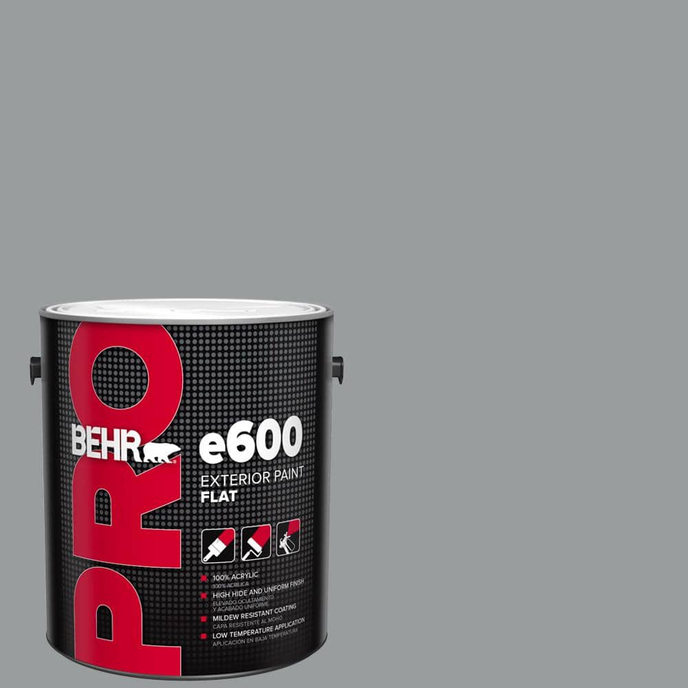 BEHR PRO 1 gal. #N500-4 Pencil Sketch Flat Exterior Paint
