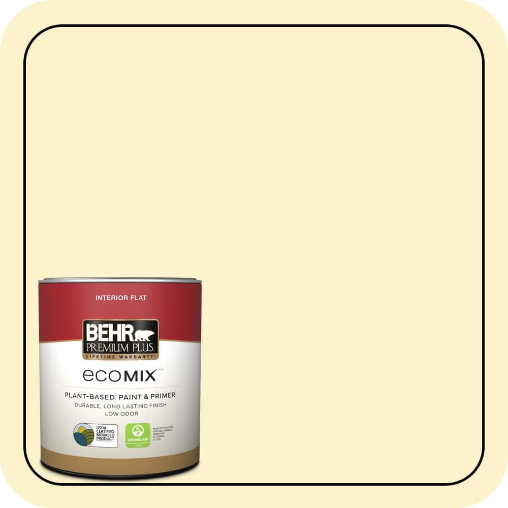 BEHR PREMIUM PLUS 1 qt. #390A-3 Twinkle Flat EcoMix Plant-Based Interior Paint & Primer (1)