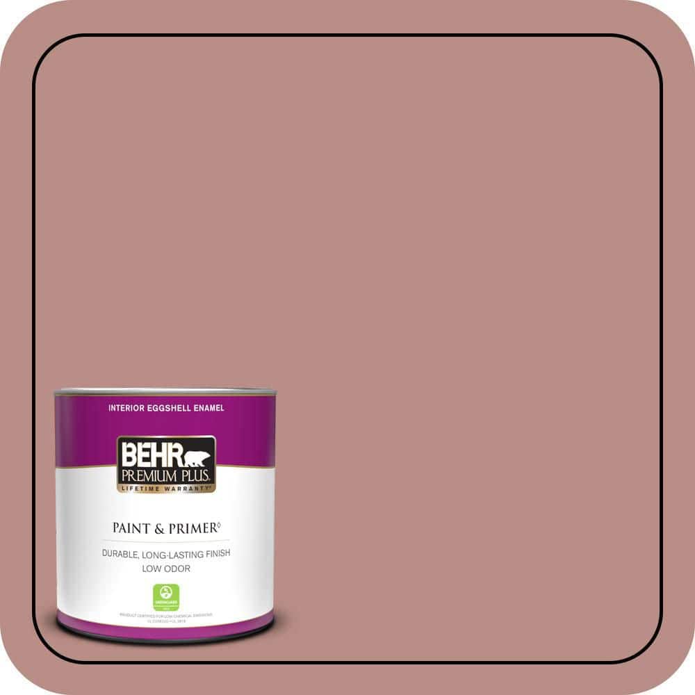 BEHR PREMIUM PLUS #170F-5 Brick Dust Flat Interior/Exterior Paint & Primer Color Sample