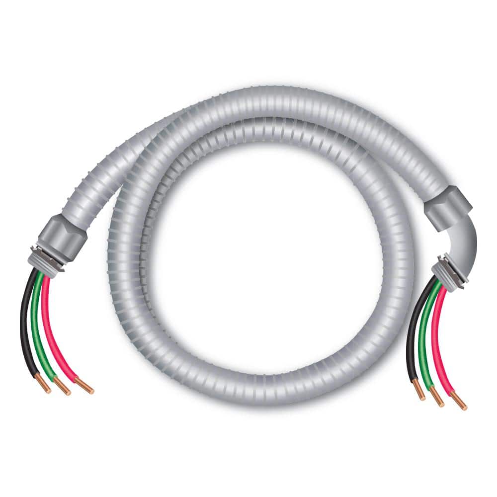 Southwire 3/4 in. x 6 ft. Ultratite Liquidtight Flexible Non-Metallic PVC Conduit Whip (2)