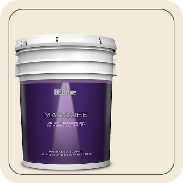 BEHR MARQUEE 5 gal. #PPH-06 Rice Drink Eggshell Enamel Interior Paint & Primer (2)