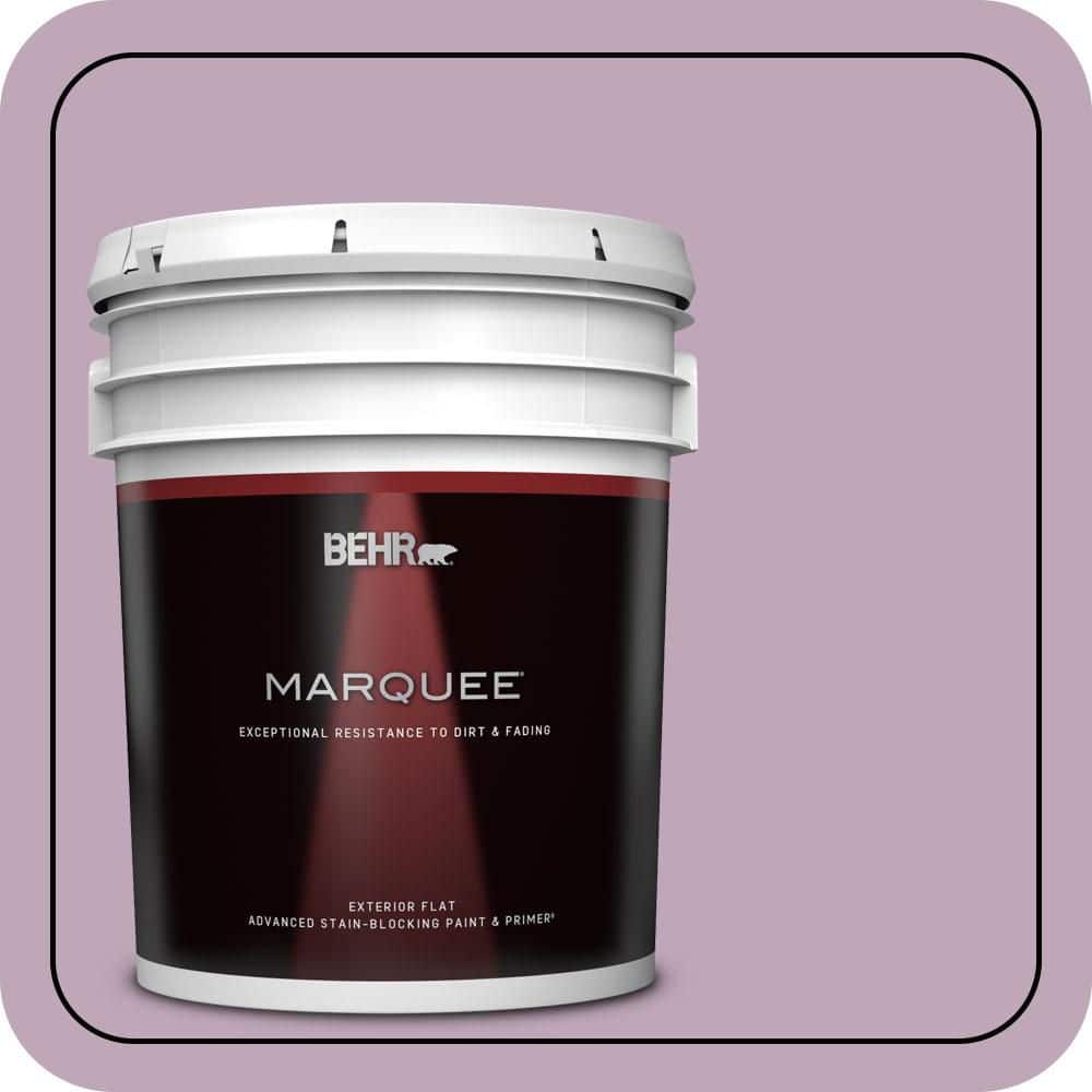 BEHR MARQUEE 5 gal. #680F-4 Soft Heather Flat Exterior Paint & Primer