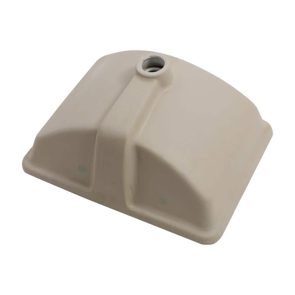Unbranded 18.5 in. x 14 in. Ceramic Rectangular Undermount Bathroom Sink in White with Overflow (3)
