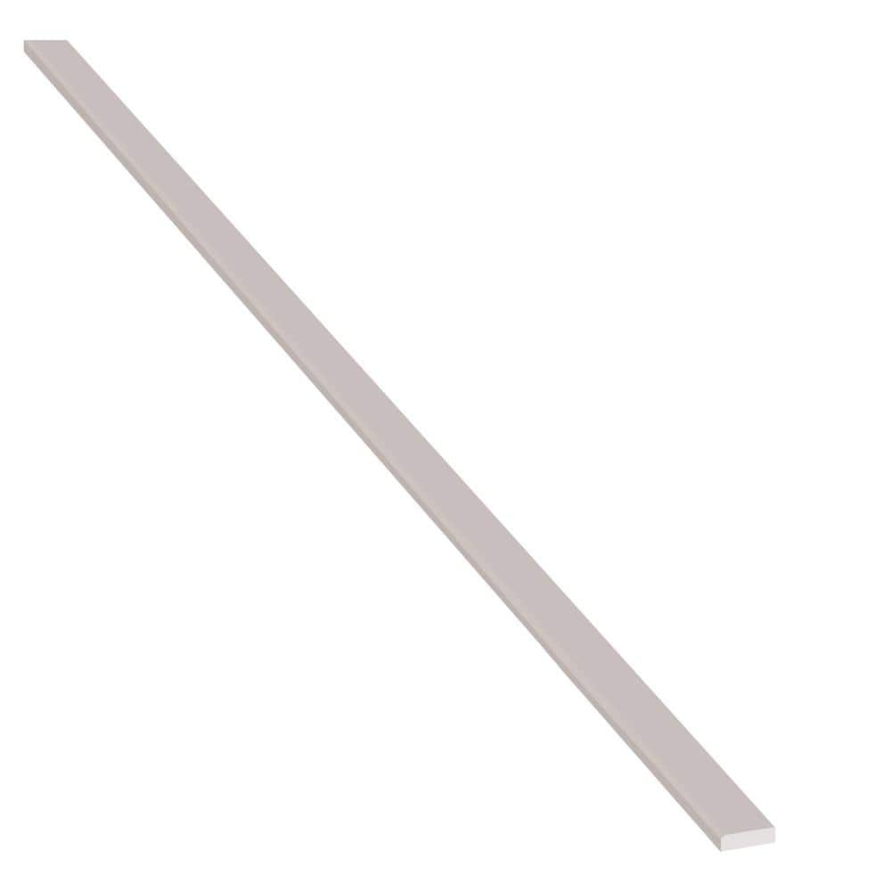 MSI White Double Beveled 2 in. x 36 in. Polished Engineered Marble Threshold Tile Trim (3 ln. ft./Each) (2)