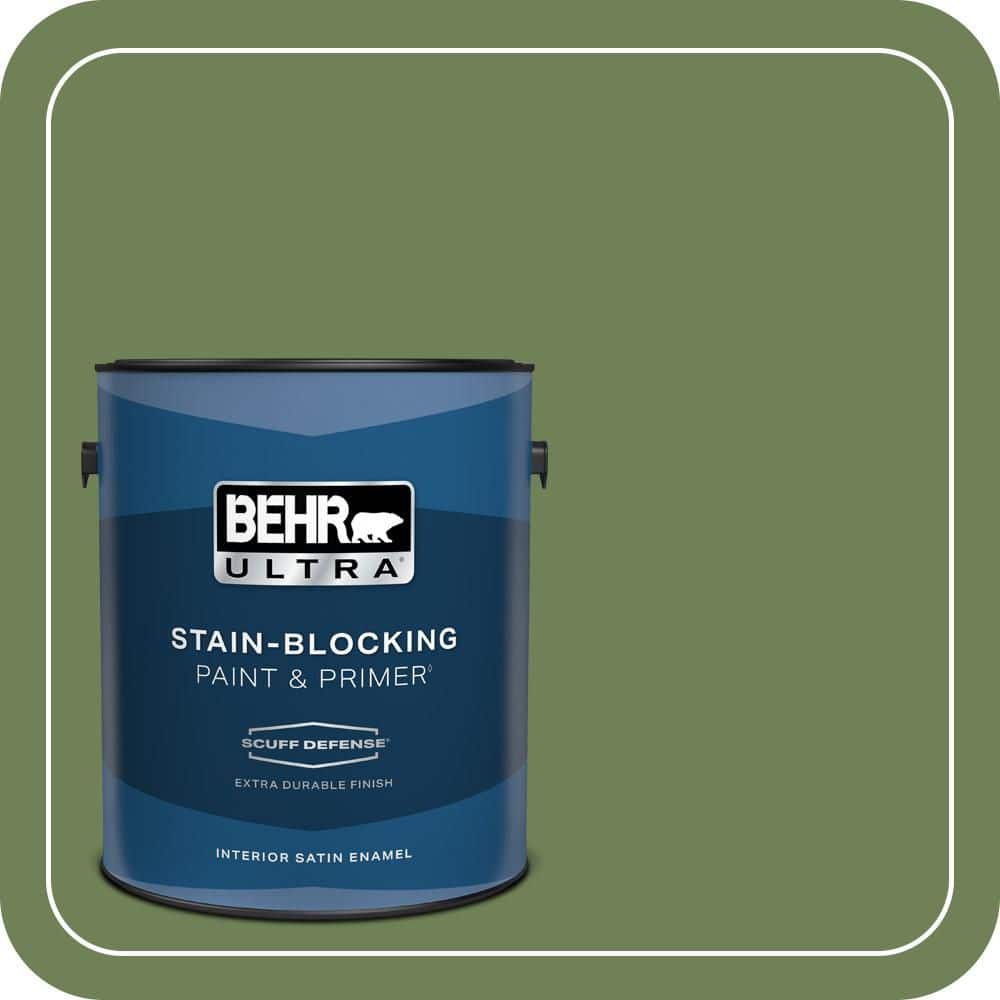 BEHR ULTRA 1 gal. #MQ6-47 Terrain Extra Durable Satin Enamel Interior Paint & Primer