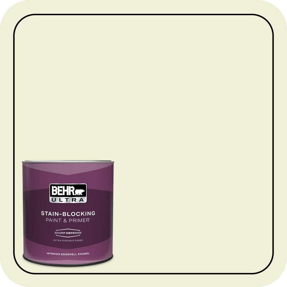 BEHR ULTRA 1 qt. #P360-1 Budding Leaf Extra Durable Eggshell Enamel Interior Paint & Primer