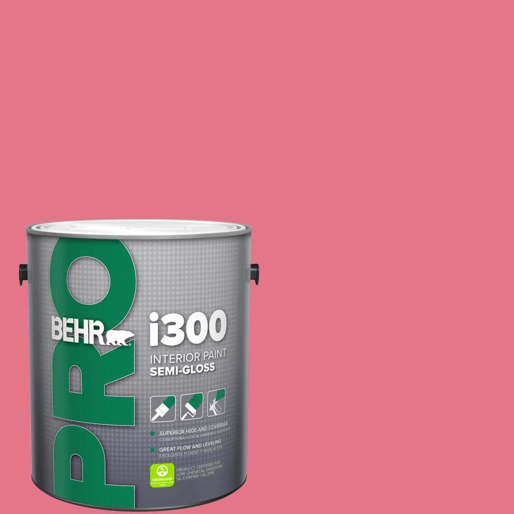 BEHR PRO 1 gal. #120B-6 Watermelon Pink Semi-Gloss Interior Paint
