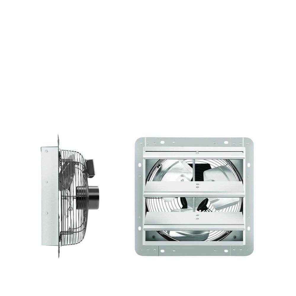 KIWDZFU 1130-CFM Automatic Shutter Adjustable Speed Gable Mount Garage Exhaust Fan 12 in. Ventilator (1)