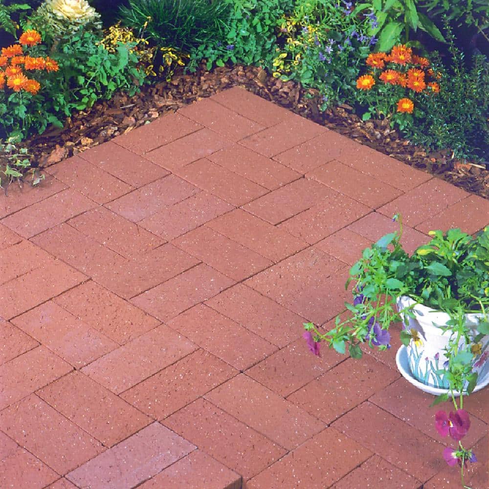 Unbranded 8 in. x 2-1/4 in. x 4 in. Clay Solid Brick (2)