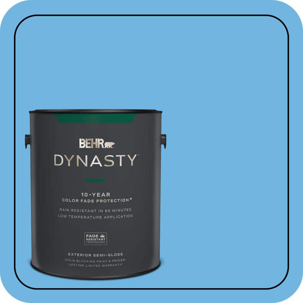 BEHR DYNASTY 1 gal. #P500-4 Life Force Semi-Gloss Enamel Exterior Stain-Blocking Paint & Primer