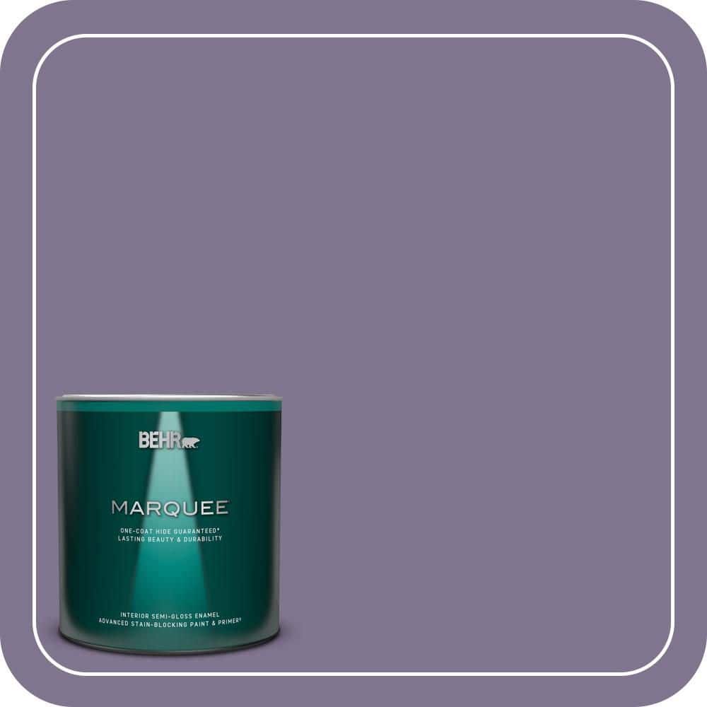BEHR MARQUEE 1 qt. #650F-5 Purple Statice Semi-Gloss Enamel Interior Paint & Primer