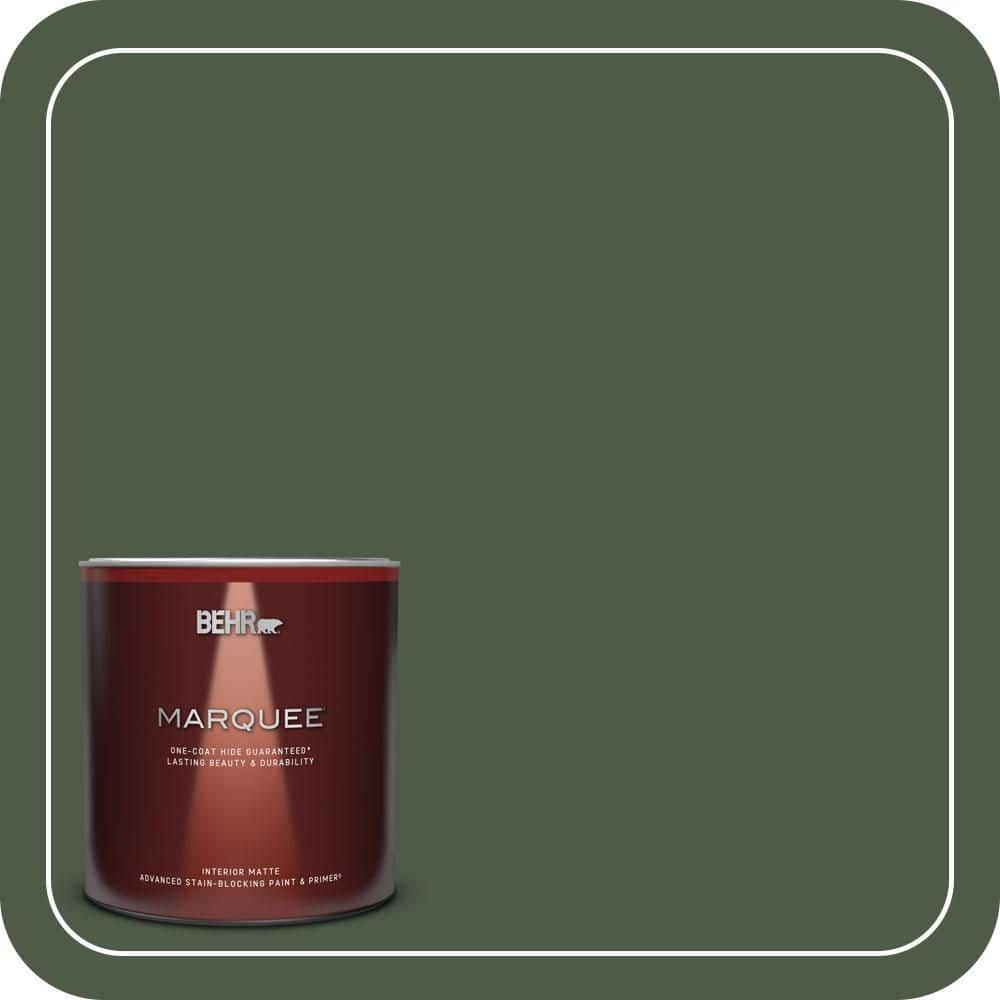 BEHR MARQUEE 1 qt. #440F-7 Fresh Pine Matte Interior Paint & Primer