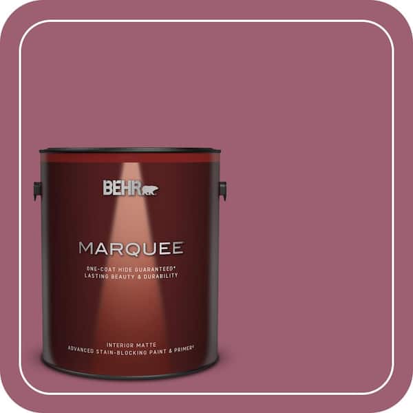 BEHR PREMIUM PLUS #M130-6 Tropical Hibiscus Enamel Low Odor & Primer (4)