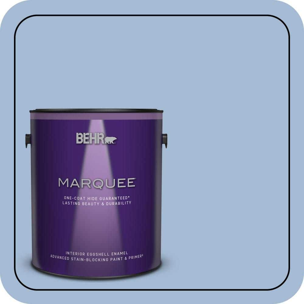BEHR MARQUEE 1 gal. #M530-3 Perennial Blue One-Coat Hide Eggshell Enamel Interior Paint & Primer