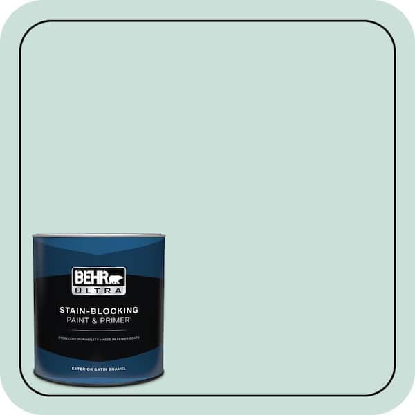BEHR PREMIUM PLUS #M440-1 Rio Sky Enamel Interior/Exterior Paint & Primer Color Sample (4)