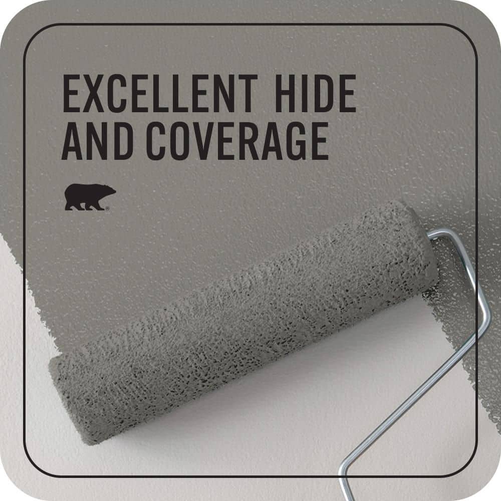 BEHR PREMIUM PLUS #PPU24-07 Barnwood Gray Flat EcoMix Plant-Based & Primer (2)