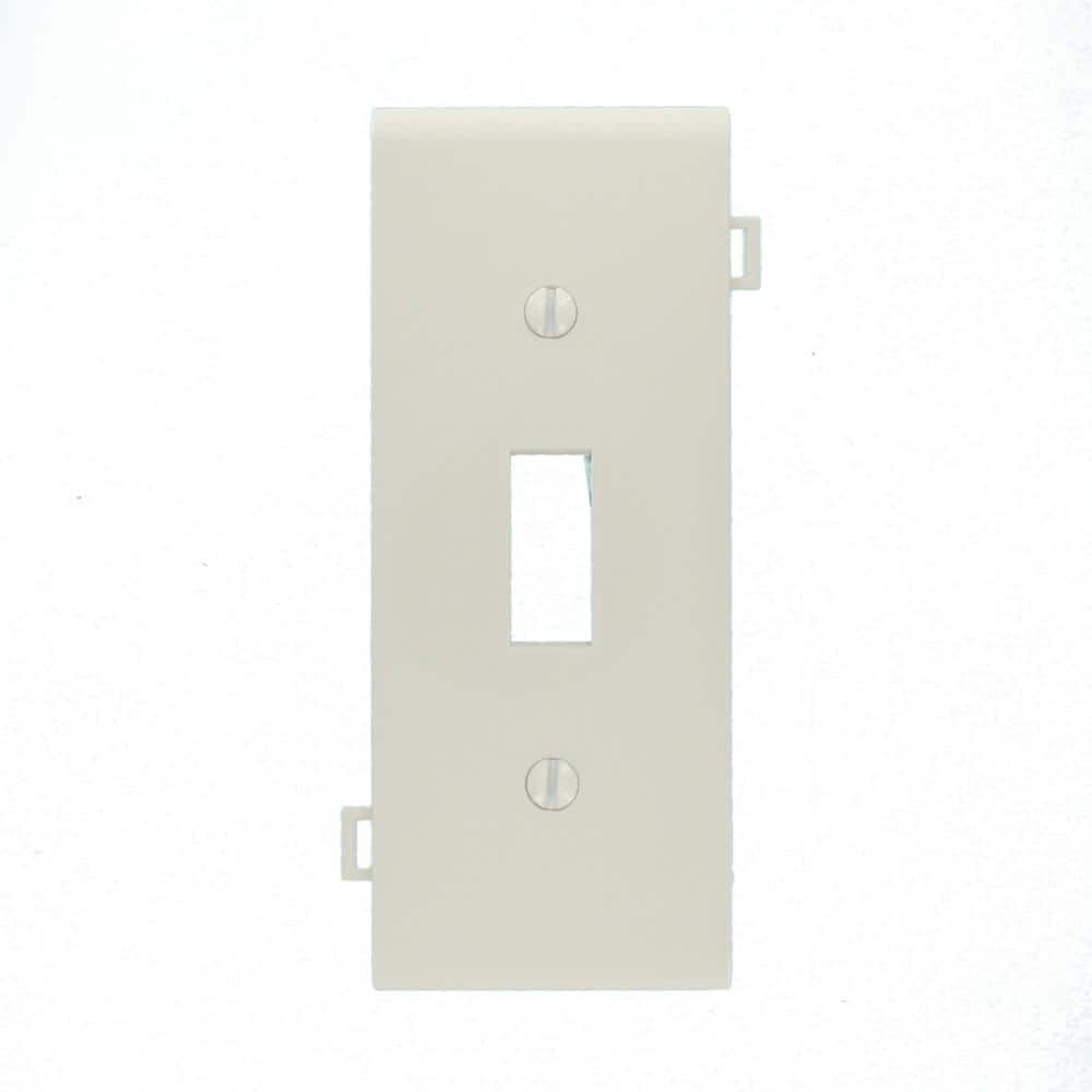 Leviton 1-Gang White Toggle Nylon Standard Sectional Center Panel Wall Plate (1-Pack) PSC1-W (3)