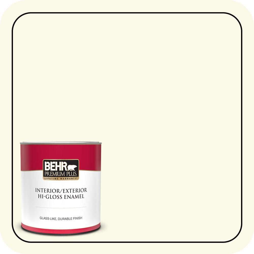 BEHR PREMIUM PLUS 1 qt. #BXC-86 Elderflower Hi-Gloss Enamel Interior/Exterior Paint & Primer (1)