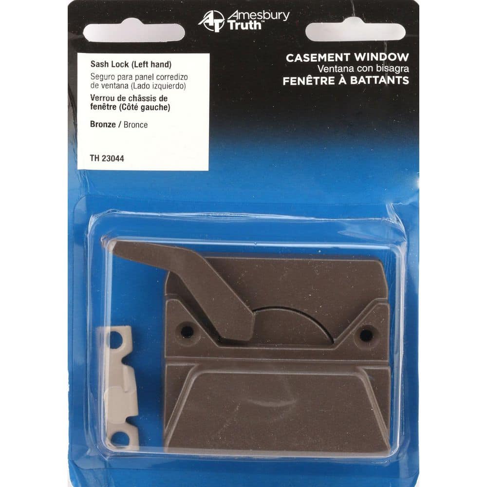 Prime-Line Bronze Left-Hand Casement Window Low-Profile Sash Lock (3)