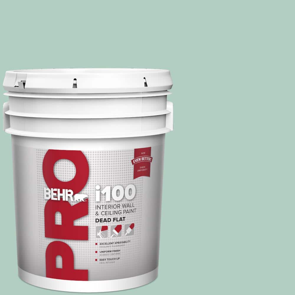 BEHR PRO 5 gal. #M430-3 Wintergreen Dream Dead Flat Interior Paint (1)