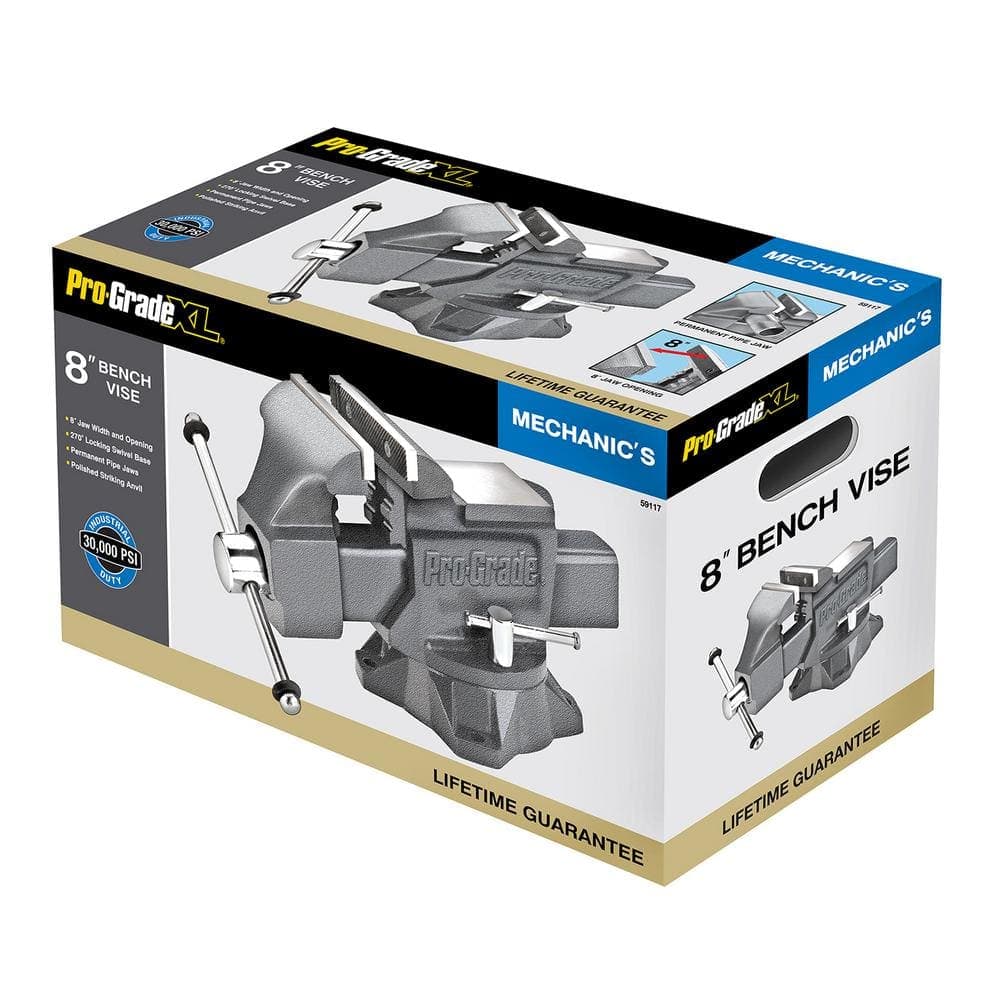 PRO-GRADE 8 in. Mechanics Vise (2)