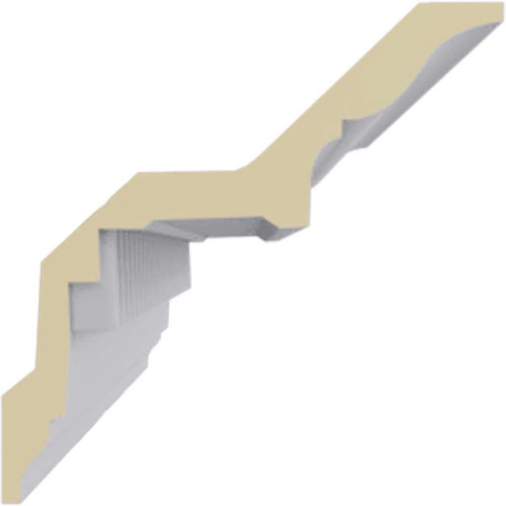 Ekena Millwork 5 in. x 5 in. x 94-1/2 in. Polyurethane Dentil Crown Moulding (3)