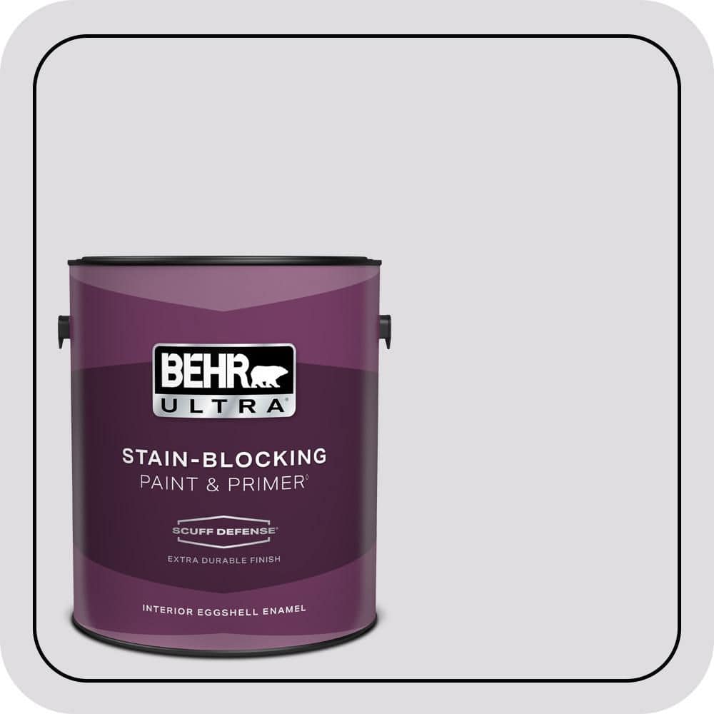 BEHR ULTRA 1 gal. #N100-1 Enigma Extra Durable Eggshell Enamel Interior Paint & Primer