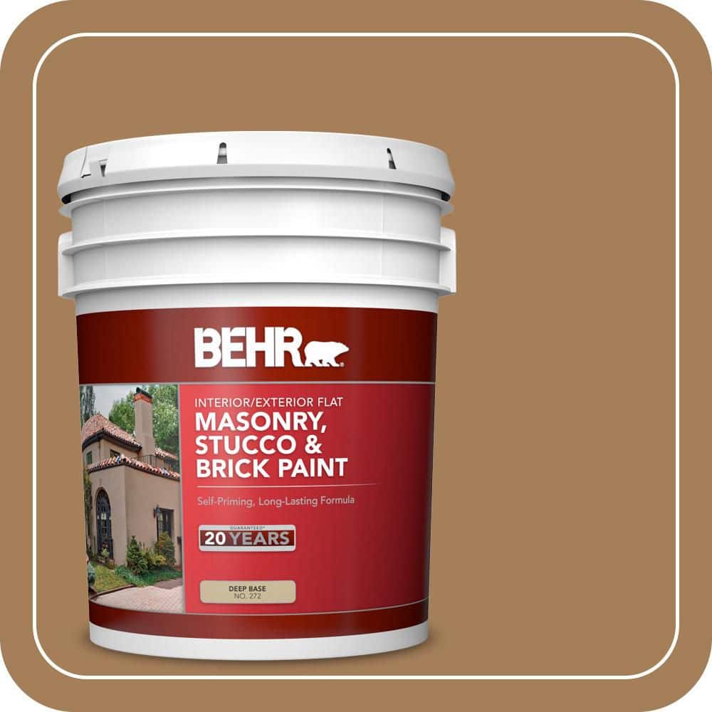 BEHR 5 gal. #S280-6 Hazel Flat Interior/Exterior Masonry, Stucco and Brick Paint
