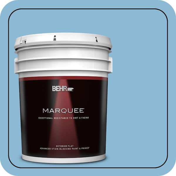 BEHR MARQUEE 5 gal. #MQ5-55 Simply Posh Flat Exterior Paint & Primer (2)
