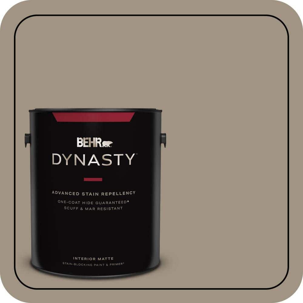 BEHR DYNASTY 1 gal. #PPU7-23 Rolling Pebble One-Coat Hide Matte Interior Stain-Blocking Paint & Primer