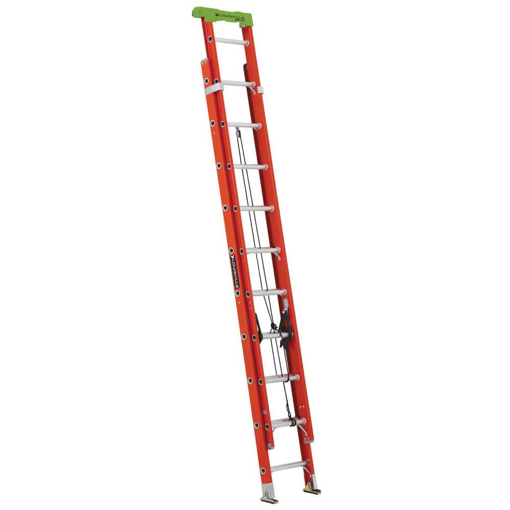 Louisville Ladder Fiberglass Extension Ladder, ANSI, Type IA, 300 lbs. Load Capacity