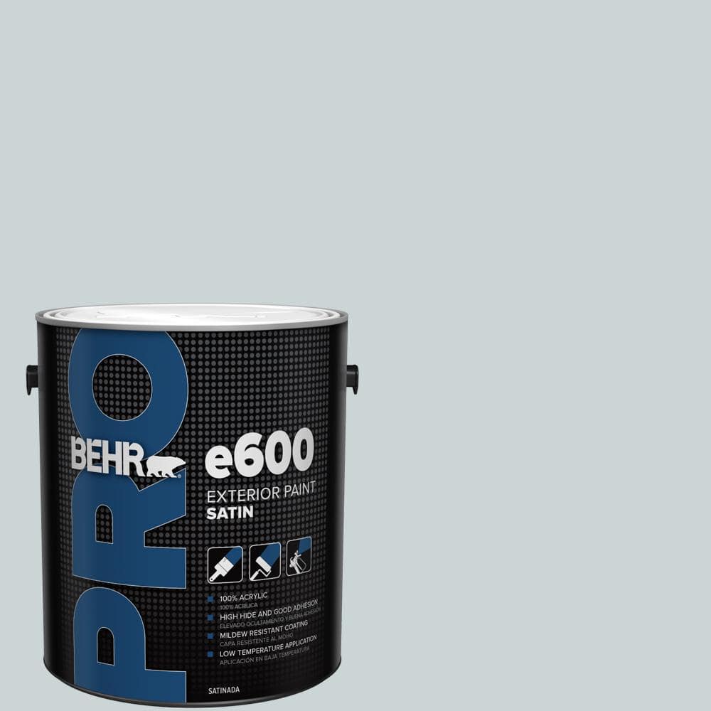 BEHR PRO 1 gal. #N470-1 Ash Blue Satin Exterior Paint