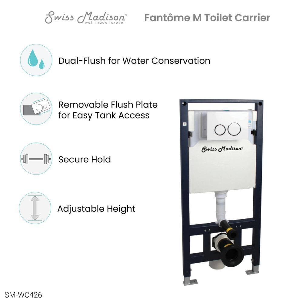 Swiss Madison Concealed 2x6 In-Wall Toilet Tank Carrier System (2)