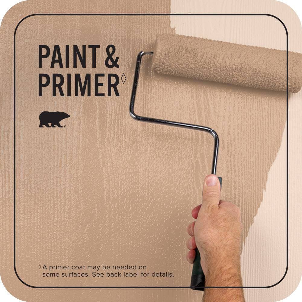 BEHR PREMIUM PLUS 1 gal. #PPU3-11 Autumn Air Flat Exterior Paint & Primer (3)