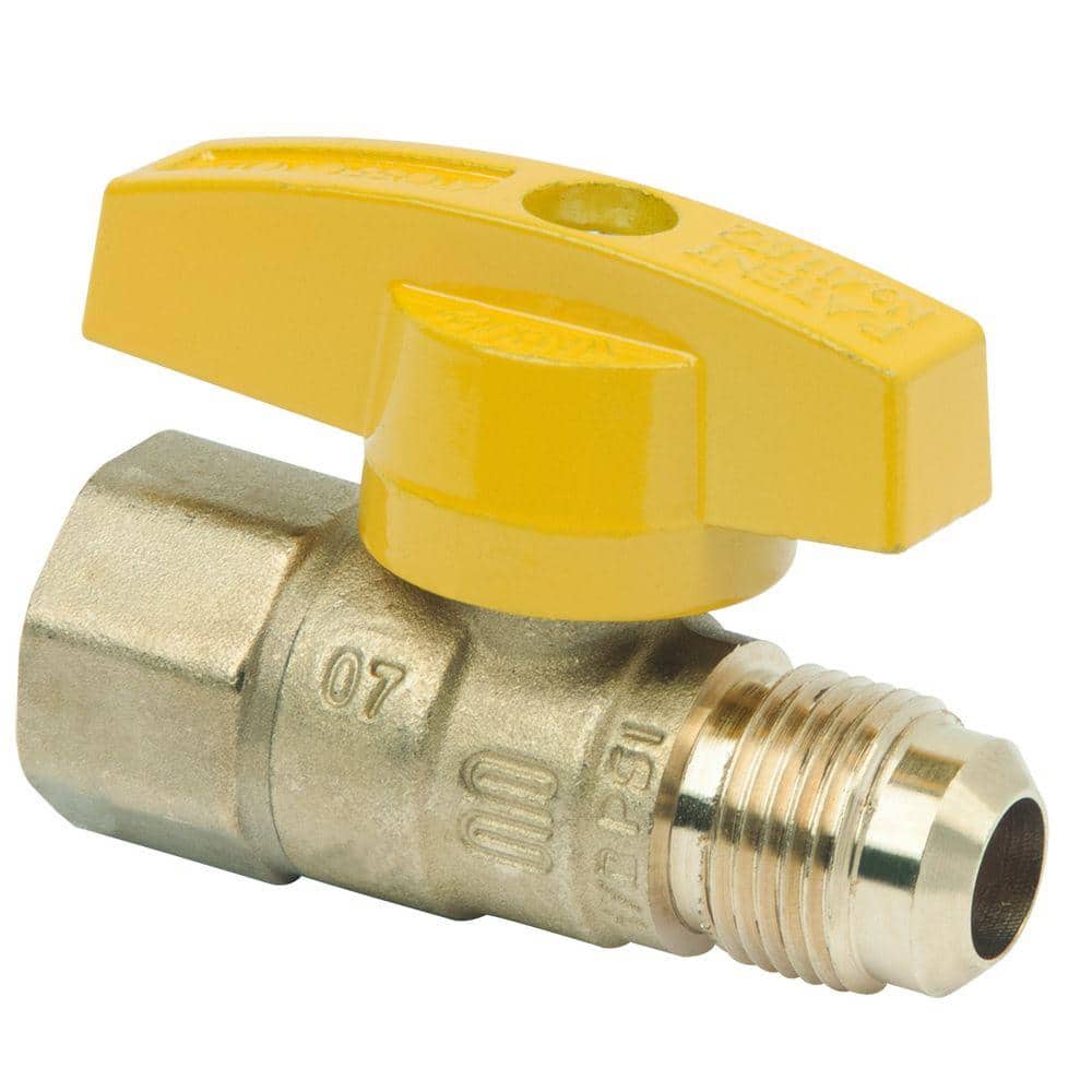 BrassCraft 1/2 in. OD Flare x 1/2 in. FIP Gas Ball Valve (2)